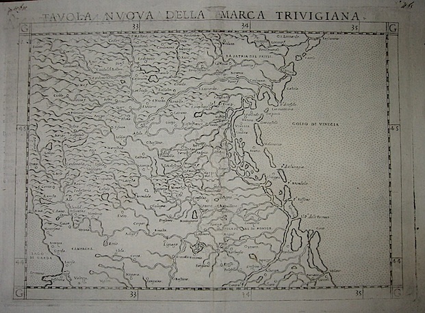 Ruscelli Girolamo (1504-1566) Tavola nuova della Marca Trivigiana 1574 Venezia 